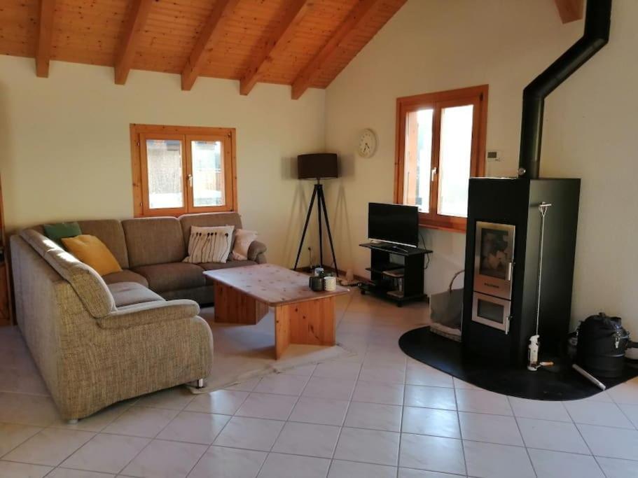 Confortable Chalet Avec Magnifique Vue En Gruyere. Charmey Exterior foto